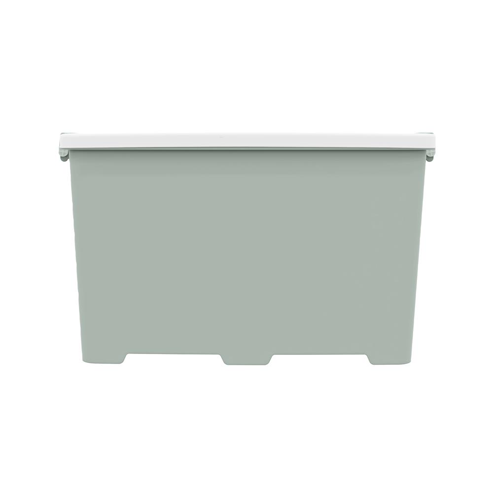 กล่องเก็บของ STACKO CIRCULAR 100 ลิตร 47.3x72.9x42.8 ซม. สีขาว/เขียว