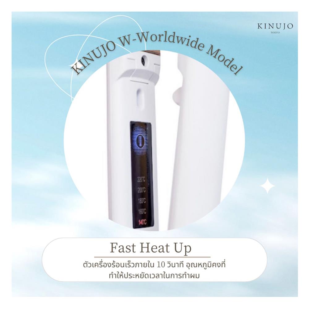 เครื่องหนีบผม KINUJO DS-100 สีขาว