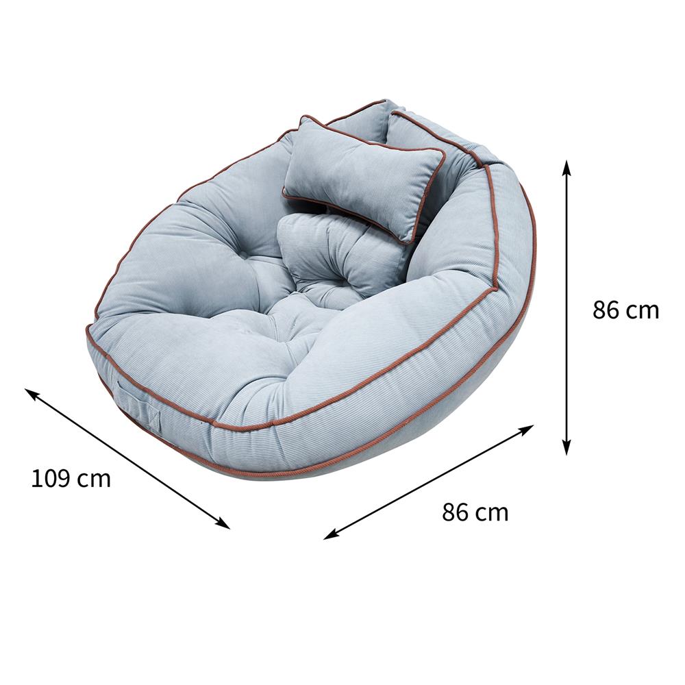 เบาะรองนั่ง HOME LIVING STYLE ZEASON 34X43 นิ้ว สีฟ้า