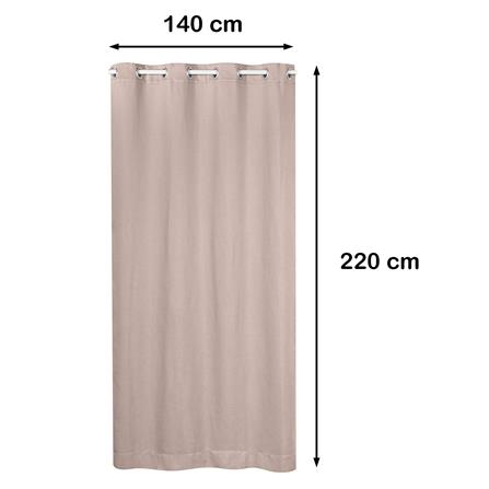 ผ้าม่าน EYELET HOME LIVING STYLE PELIGA UV 140X220 ซม. สีครีม_7