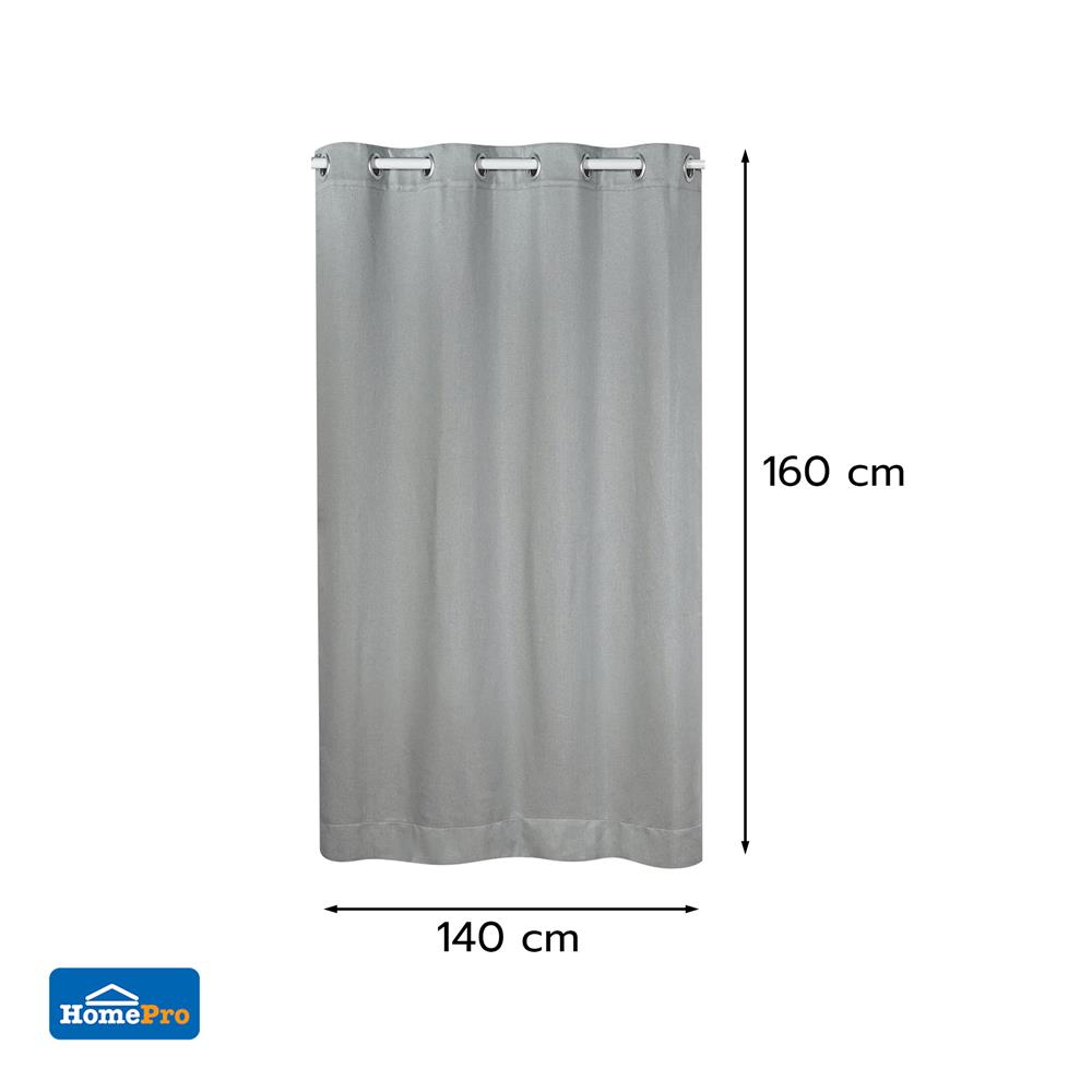 ผ้าม่าน EYELET HOME LIVING STYLE PELIGA UV 140X160 ซม. สีเทา