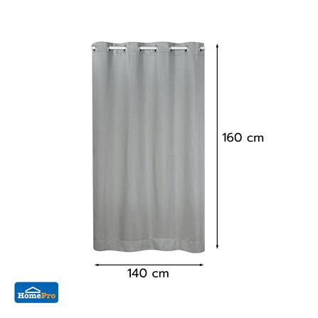 ผ้าม่าน EYELET HOME LIVING STYLE PELIGA UV 140X160 ซม. สีเทา_6