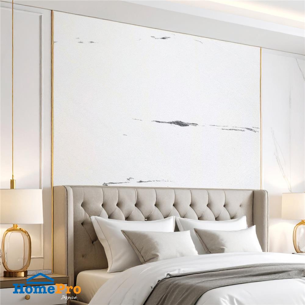 วอลล์สติกเกอร์ HOME LIVING STYLE MARBLE 0.90X3 ม. สีขาว