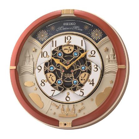 นาฬิกาแขวน SEIKO CLOCKS MELODY QXM378B 16 นิ้ว สีน้ำตาล_0