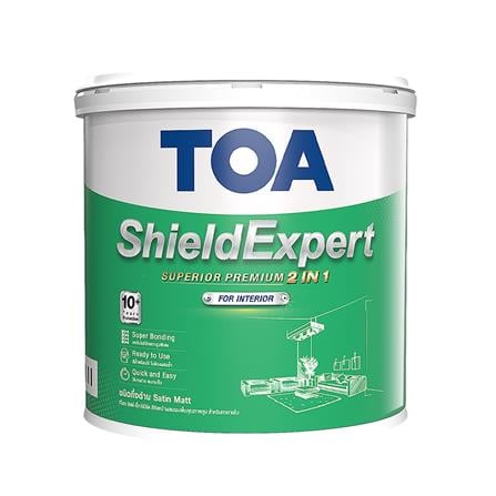 สีน้ำทาภายใน ชนิดด้าน TOA SHIELD EXPERT BASE D 1 แกลลอน_0