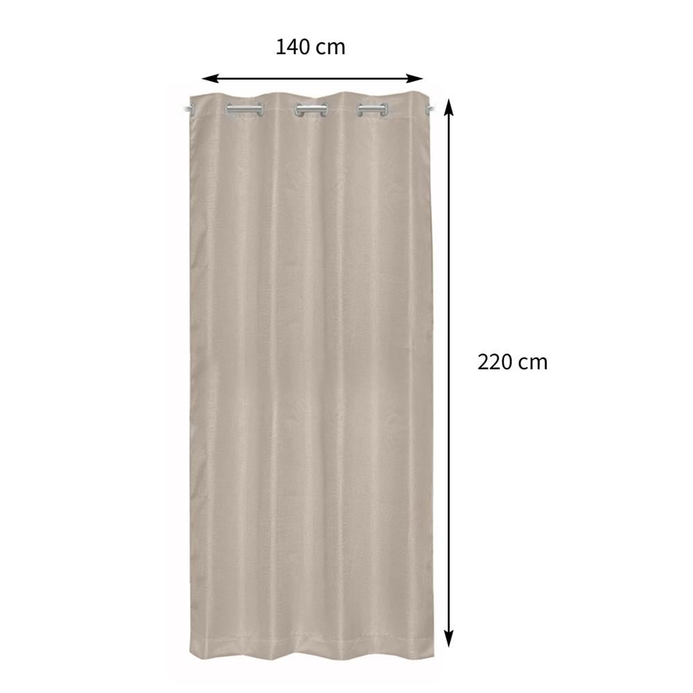 ผ้าม่าน EYELET HOME LIVING STYLE FLAT UV 140X220 ซม. สีครีม