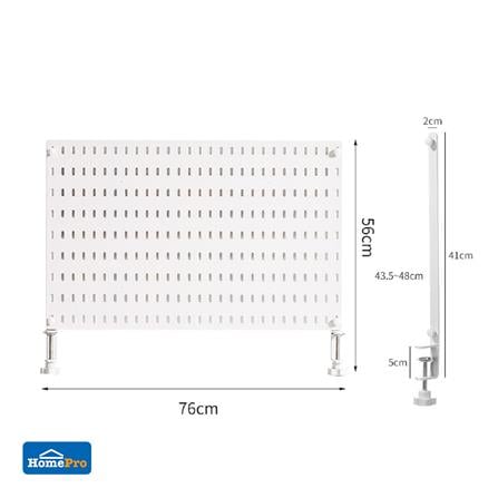 แผงพลาสติกพร้อมขายึดโต๊ะ STACKO TIDY 56x1.2x36 ซม. สีขาว_6