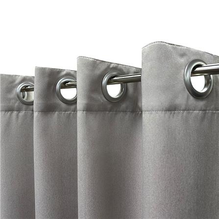 ผ้าม่าน EYELET HOME LIVING STYLE NELSON UV 270X160 ซม. สีเทาอ่อน_2