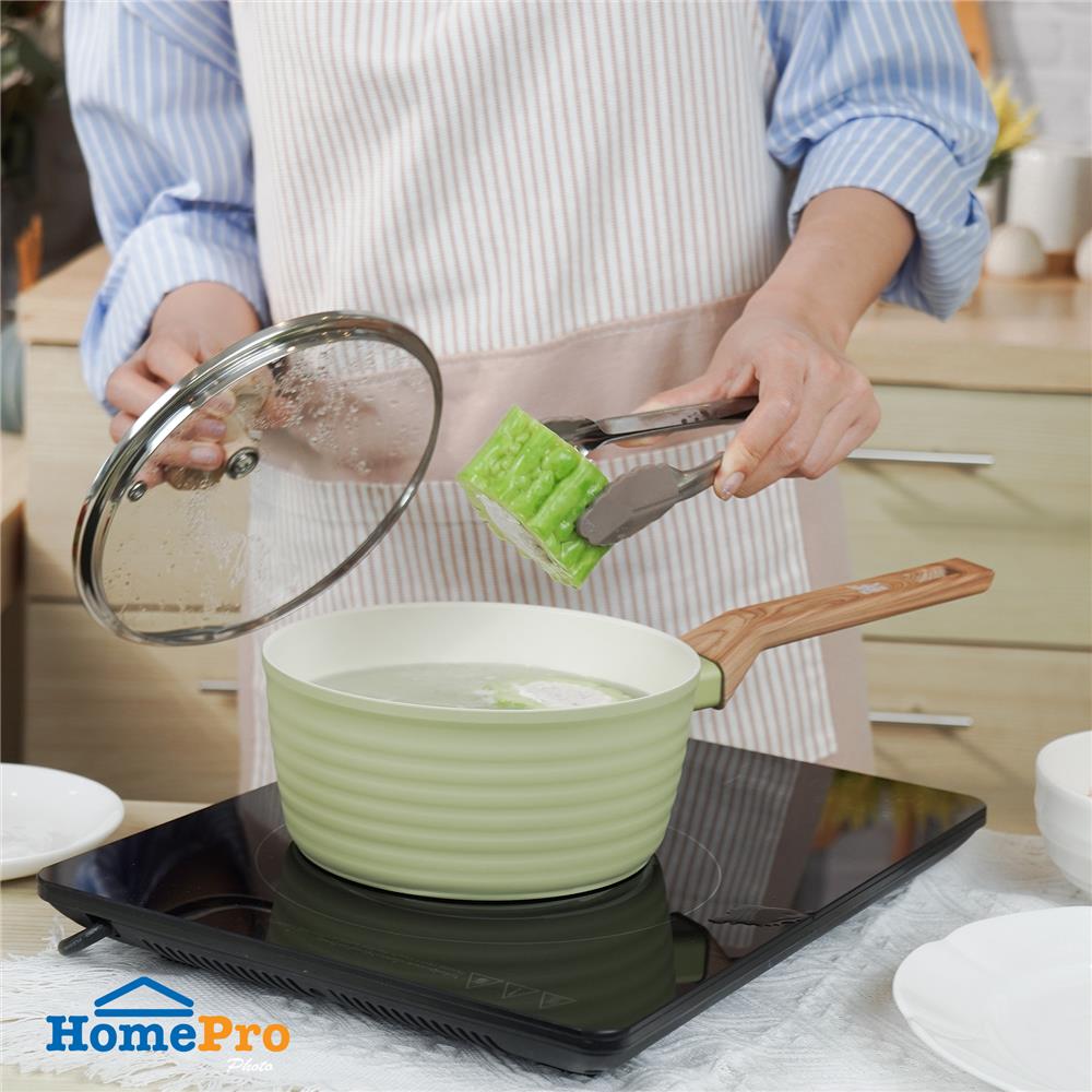 หม้อด้าม 18 ซม. KECH ELLE IH สีเขียว