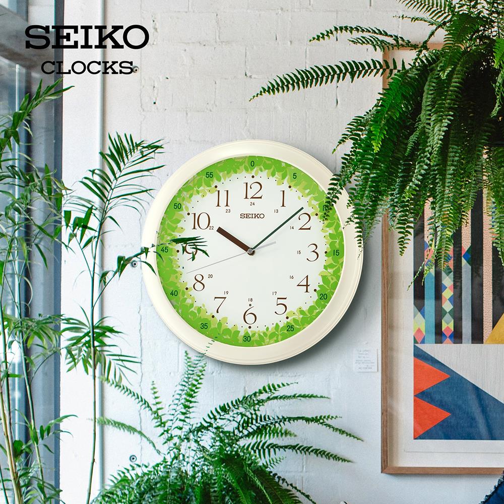 นาฬิกาแขวน SEIKO CLOCKS QHA010H 12.9 นิ้ว สีขาว