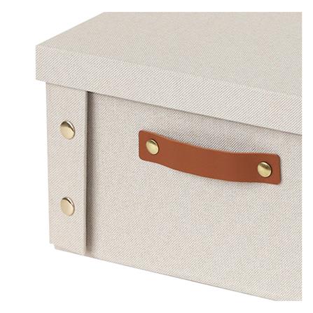 กล่องผ้าพับได้มีฝา STACKO PETA SIZE S 26.5X31.5X14.5 ซม. สีครีม_3