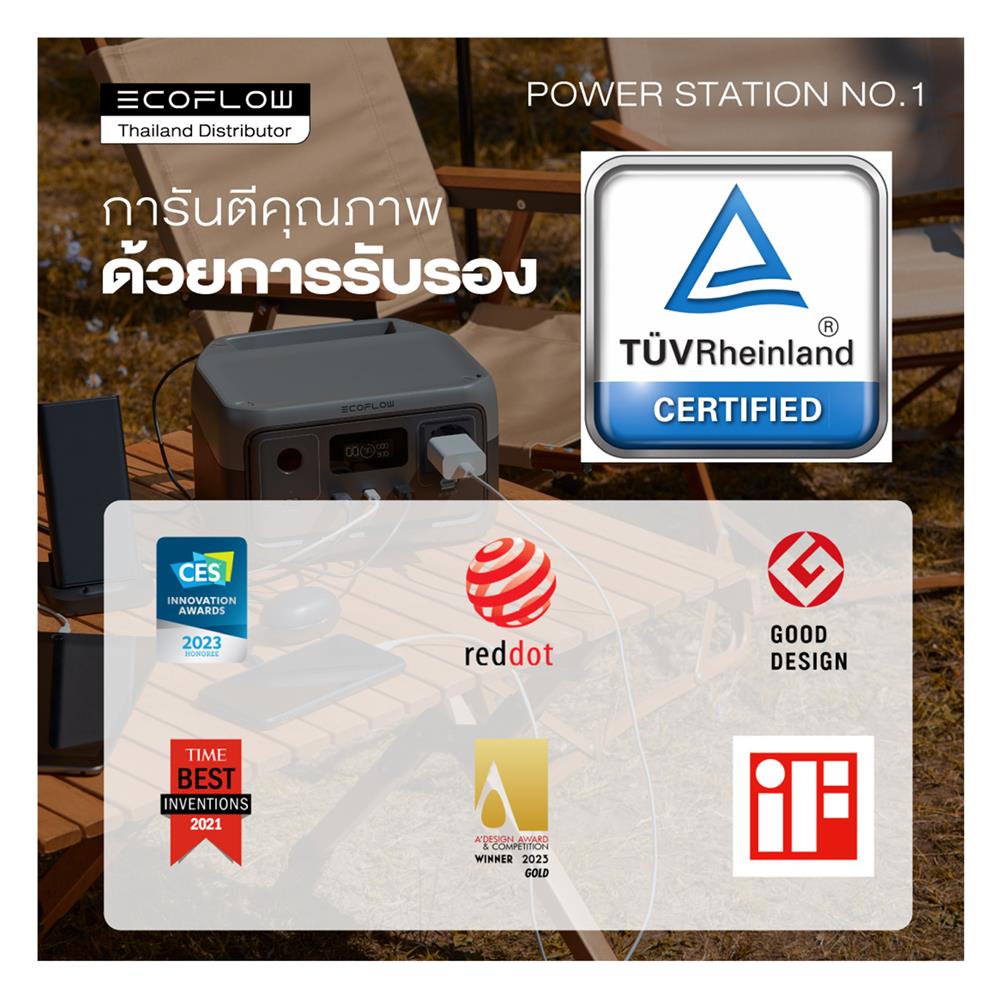 POWER BOX ECOFLOW DELTA PRO 3600 วัตต์ สีดำ