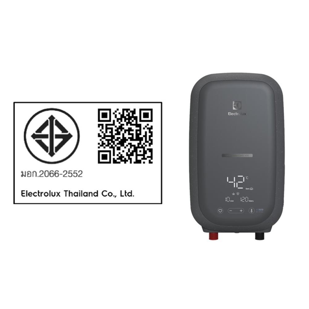 เครื่องทำน้ำอุ่น ELECTROLUX EWE381SX1-G6 3800 วัตต์ สีเทา