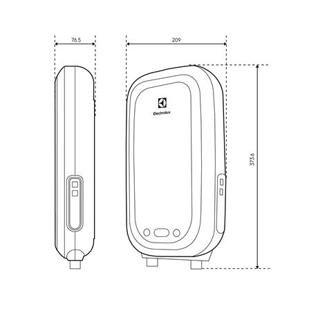 เครื่องทำน้ำอุ่น ELECTROLUX EWE381SX1-G6 3800 วัตต์ สีเทา_6