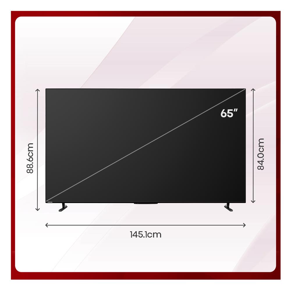 ทีวีคิวแอลอีดี 65 นิ้ว TOSHIBA (4K, QLED, GOOGLE TV) 65M550NP