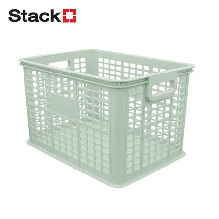 กล่องเก็บของซ้อนได้ STACKO CIRCULAR 45.4x32.6x28 ซม. สีเขียว_1
