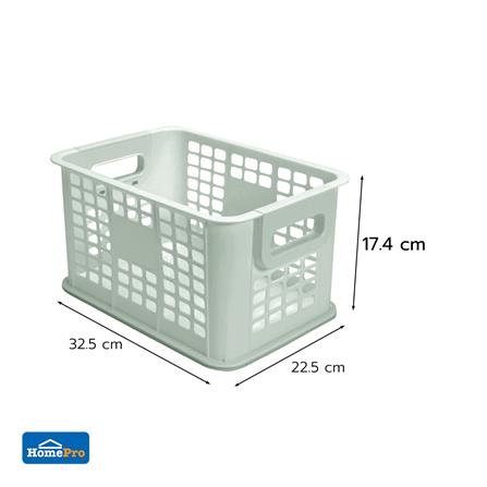 กล่องเก็บของซ้อนได้ STACKO CIRCULAR 22.5x32.5x17.4 ซม. สีเขียว_7