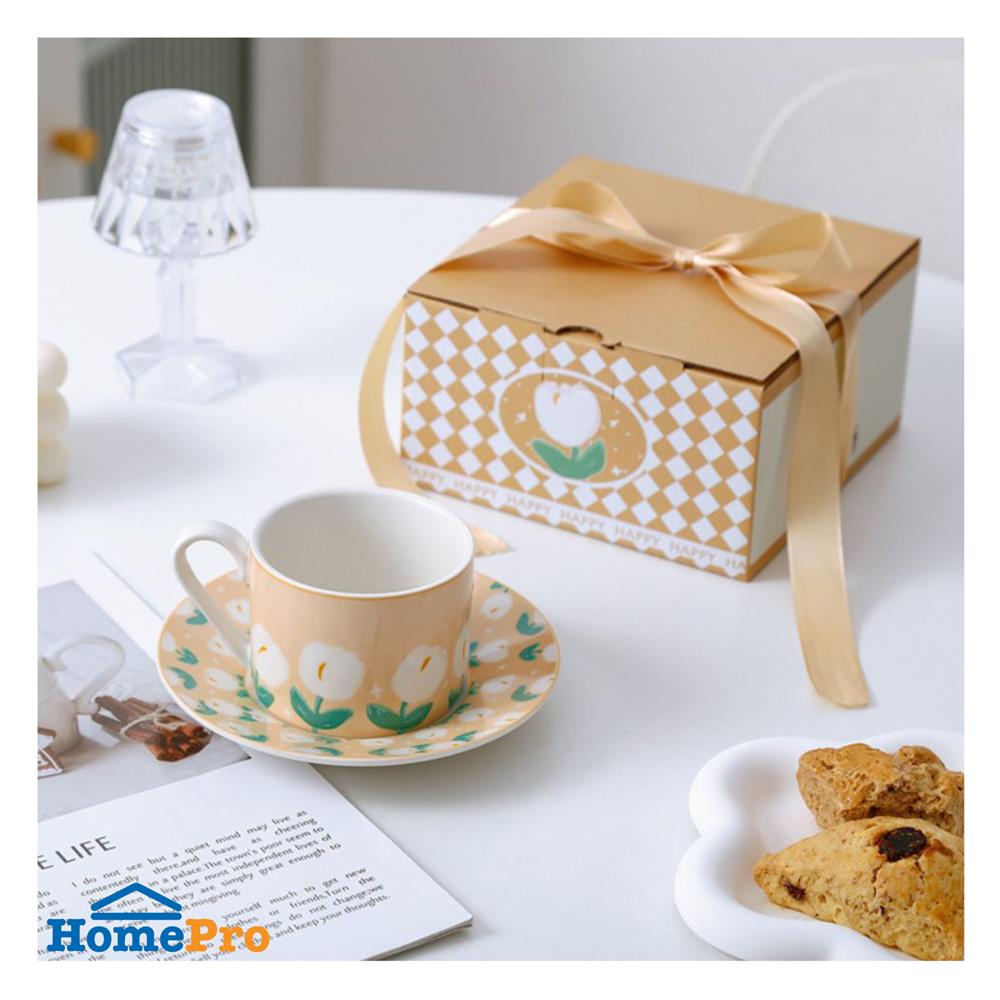ชุดกาแฟ PORCELAIN 250 มล. KECH CREAM TULIP