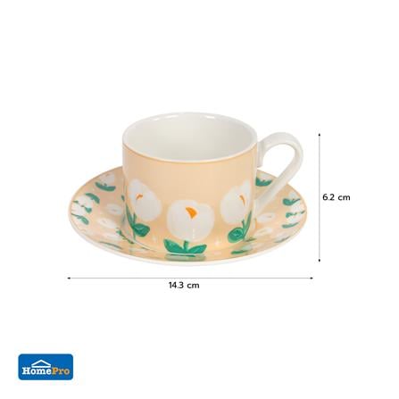 ชุดกาแฟ PORCELAIN 250 มล. KECH CREAM TULIP_6