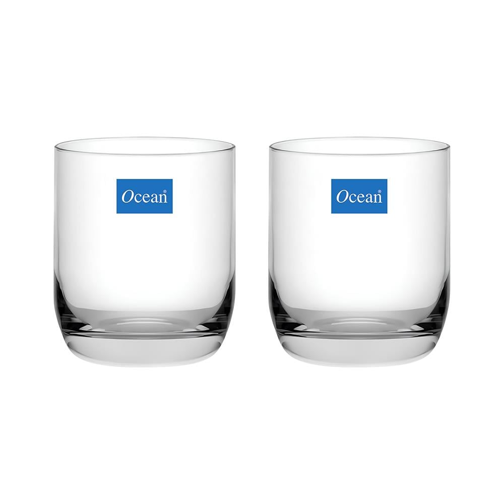 แก้วน้ำ 325 มล. OCEAN GLASS TOP DRINK ROCK แพ็ก 2 ใบ