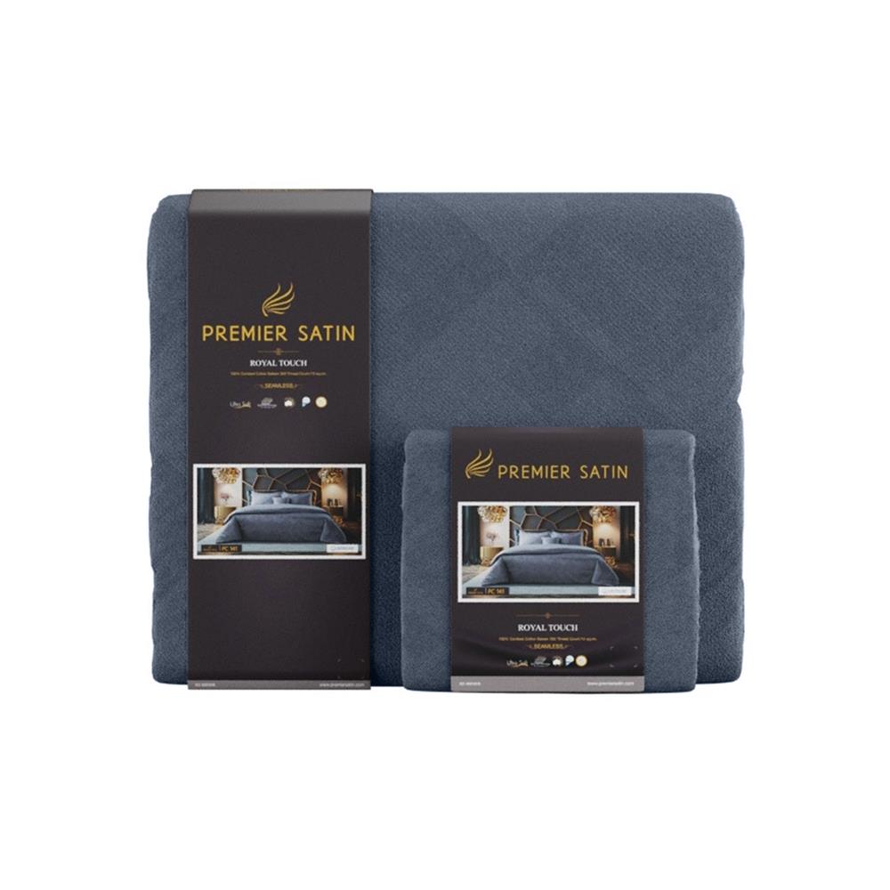 ชุดผ้าปูที่นอน 3.5 ฟุต 4 ชิ้น PREMIER SATIN ROYAL TOUCH PRINT PC141