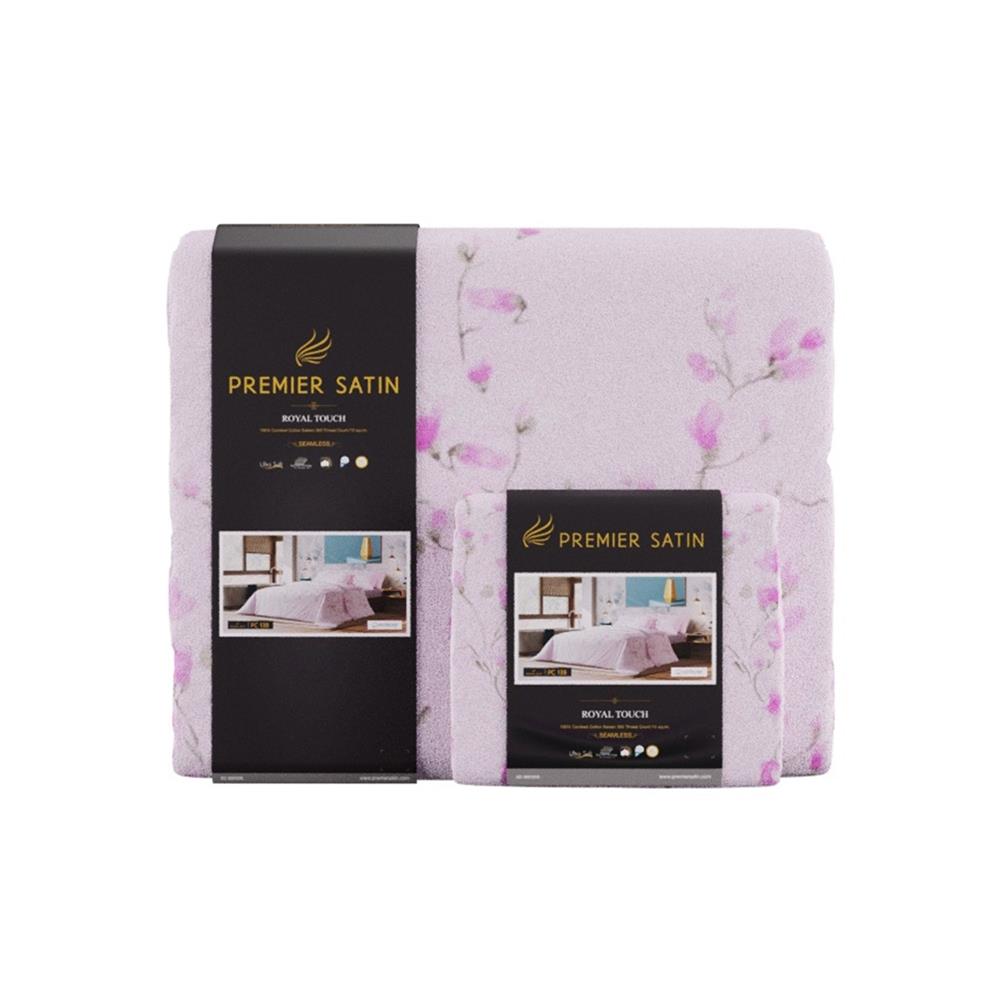 ชุดผ้าปูที่นอน 3.5 ฟุต 4 ชิ้น PREMIER SATIN ROYAL TOUCH PRINT PC138