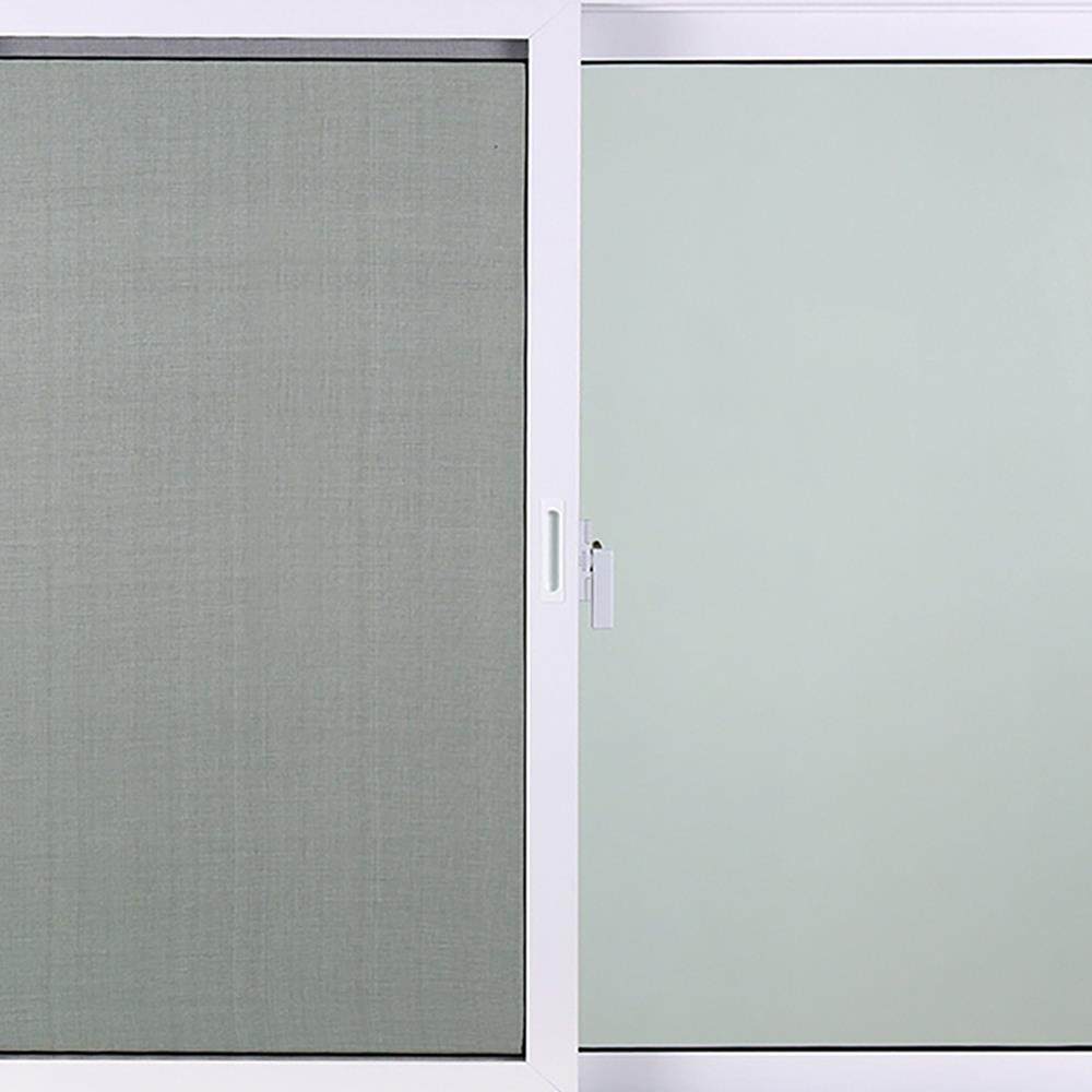 หน้าต่างบานเลื่อน อะลูมิเนียม S-S มุ้ง AZLE PLUS 120X110 ซม. สีขาว