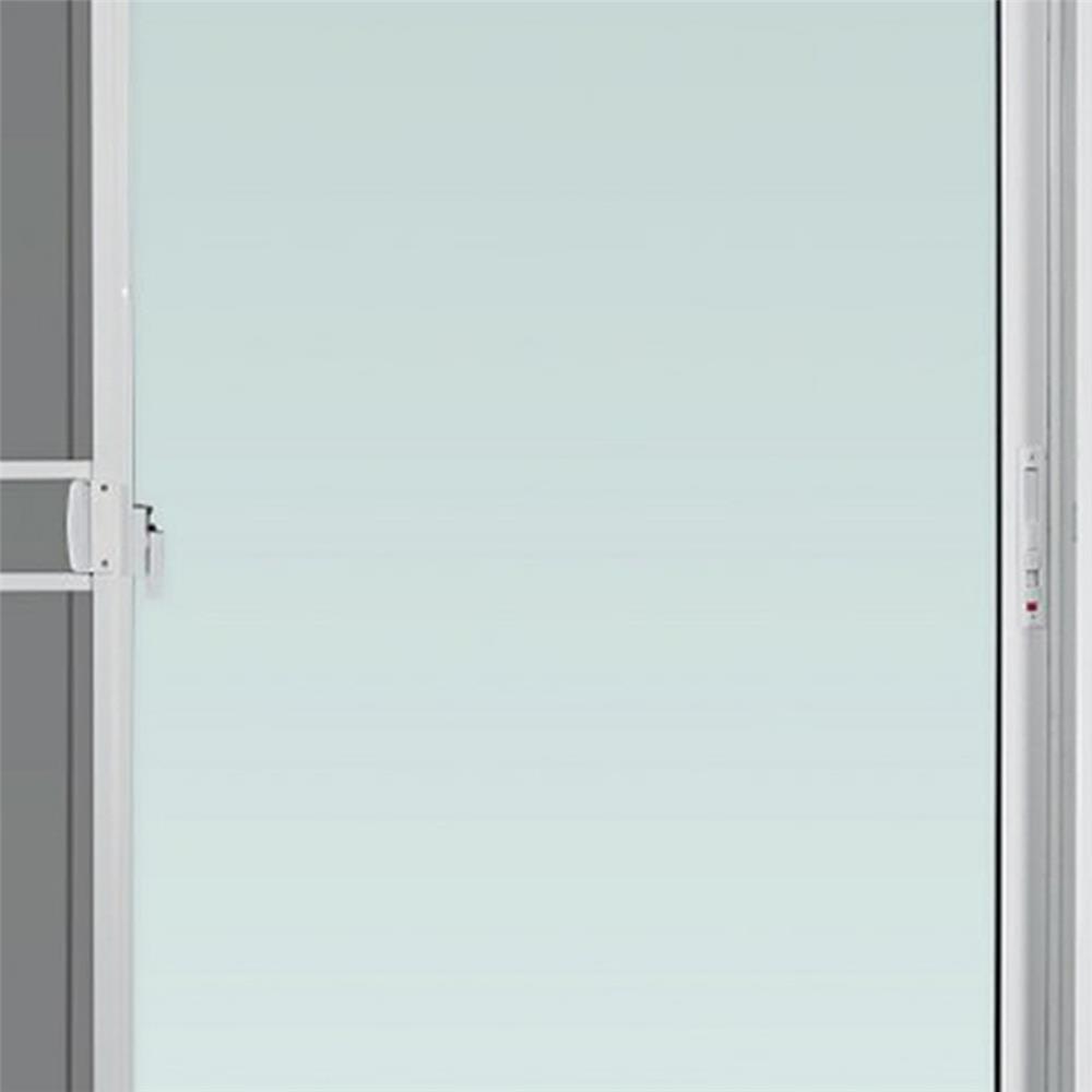 ประตูบานเลื่อน อะลูมิเนียม S-S มุ้ง AZLE PLUS 200X205 ซม. สีขาว