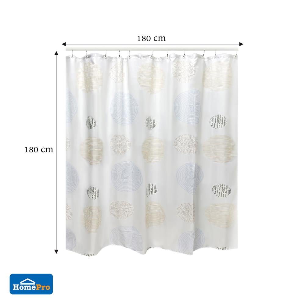 ม่านห้องน้ำ POLYESTER MOYA ACS24325A-SWEET ROPE 180X180 ซม.
