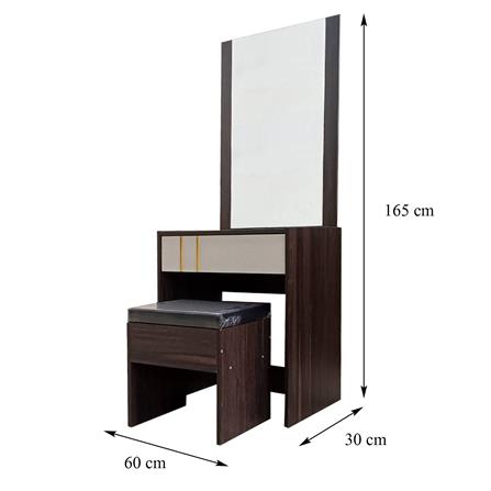 ชุดโต๊ะเครื่องแป้ง FURDINI ATLANTA 60 ซม. สีอคาเซีย/เทา_6