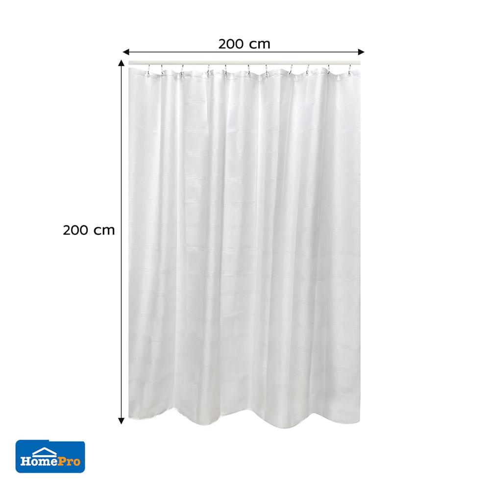 ม่านห้องน้ำ POLYESTER MOYA ST16711-0601-STRIPE 200X200 ซม.