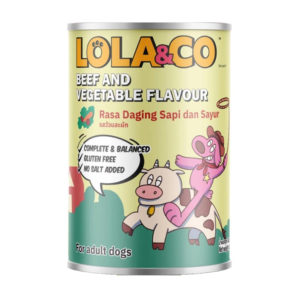อาหารเปียกสุนัข LOLA&CO BEEF WITH VEGETABLE 400 ก.