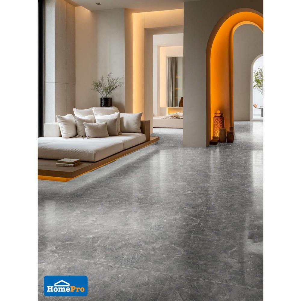 กระเบื้องพื้นพอร์ซเลน 60x120 ซม. COTTO สโนว์เฟลค เทา PM 1.44 ตร.ม.