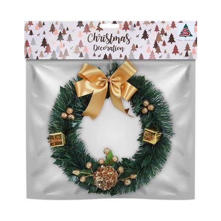 ช่อแขวนตกแต่ง X'MAS SIAMXMAS 12 นิ้ว สีทอง_2