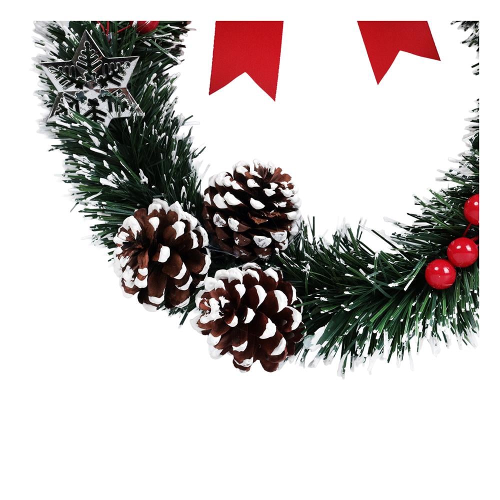 ช่อแขวนตกแต่ง X'MAS SIAMXMAS 12 นิ้ว สีแดง