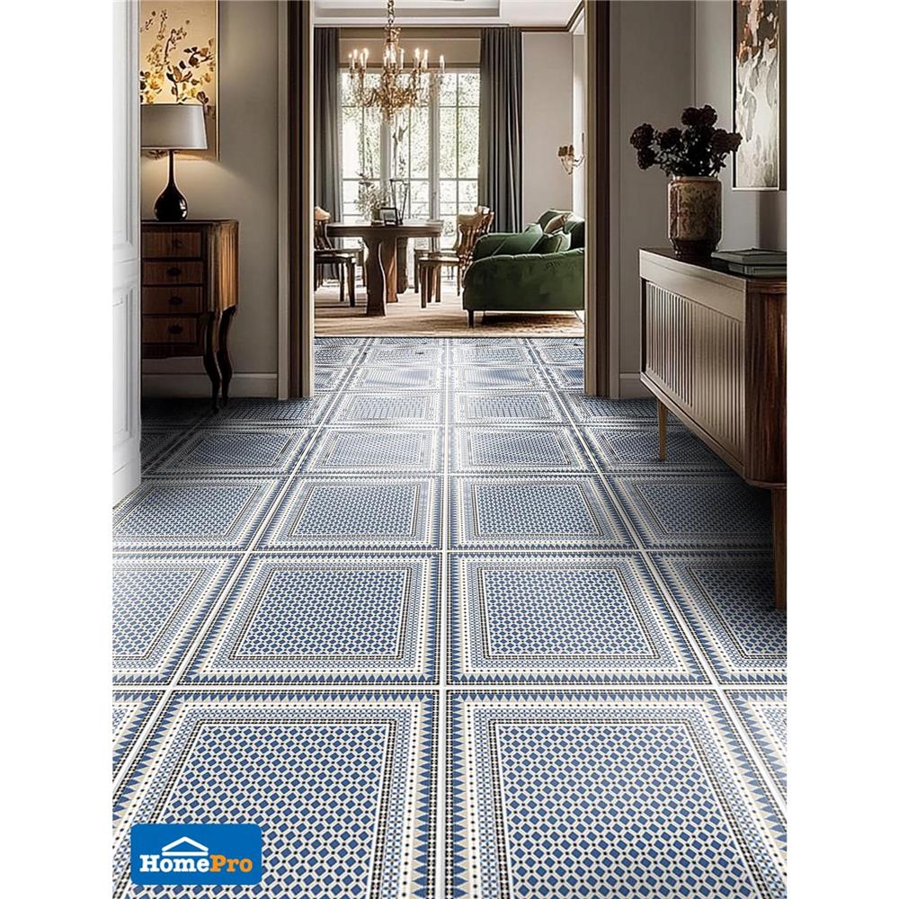 กระเบื้องพื้นพอร์ซเลน 60x60 ซม. SCG IMPORT เมซ กลามัว น้ำเงิน PM 1.44 ตร.ม.