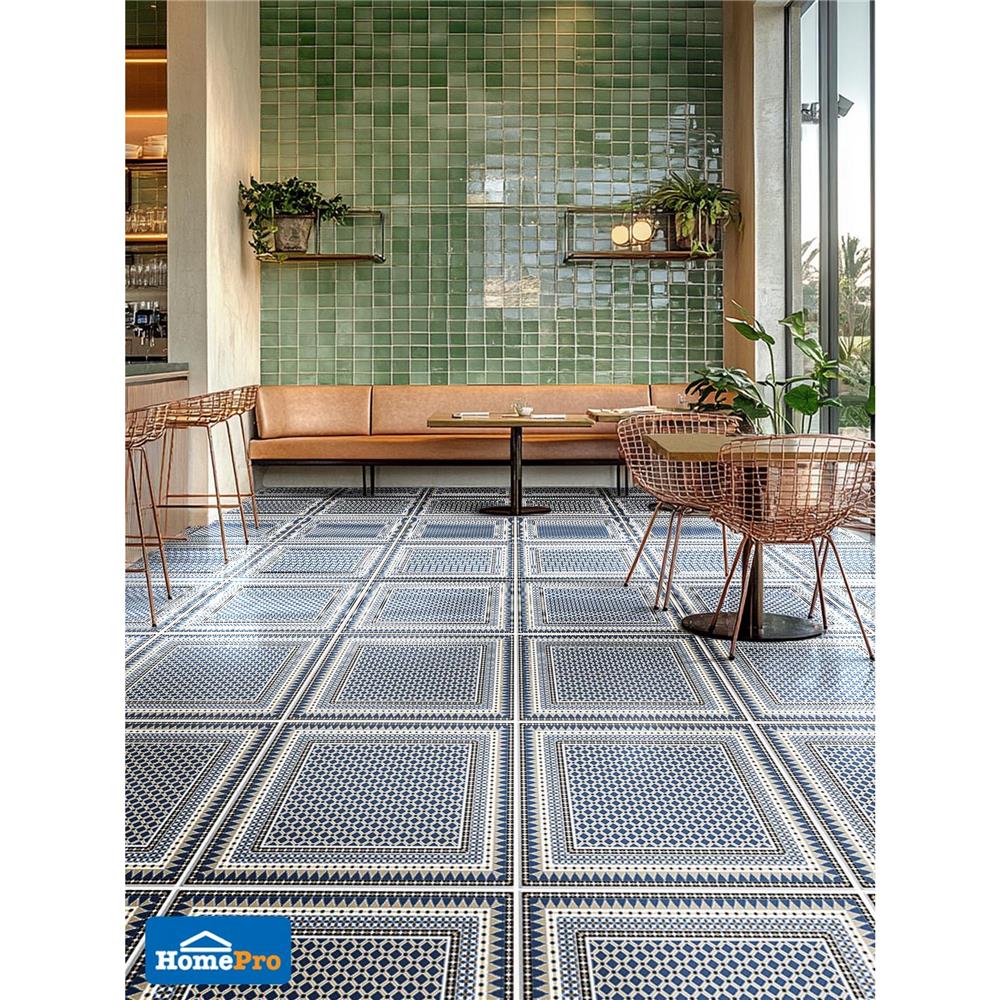 กระเบื้องพื้นพอร์ซเลน 60x60 ซม. SCG IMPORT เมซ กลามัว น้ำเงิน PM 1.44 ตร.ม.