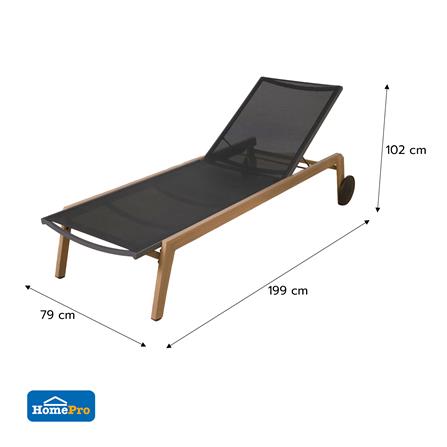 เตียงพักผ่อน BENETTA SERENITY สีดำ_6