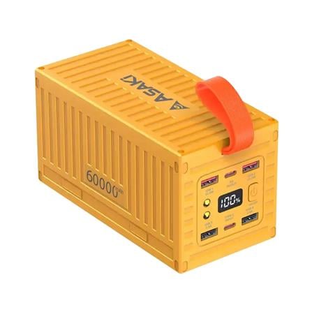 แบตเตอรี่สำรอง ASAKI A-B3601FY 60000 MAH สีเหลือง_0