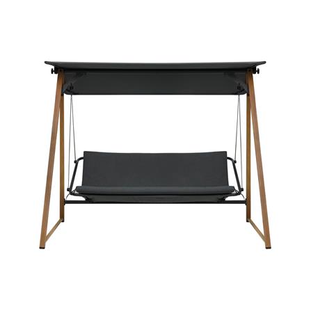 เก้าอี้โยก 3 ที่นั่ง BENETTA SERENITY สีไม้ธรรมชาติ/ดำ_1