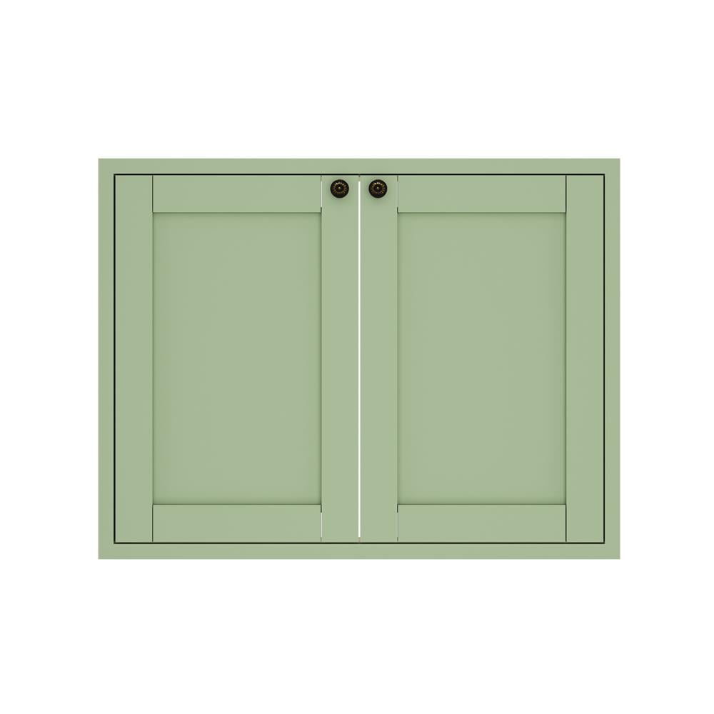บานซิงค์คู่ KITZCHO ZOUL 86x66 ซม. สี MATTE GREEN