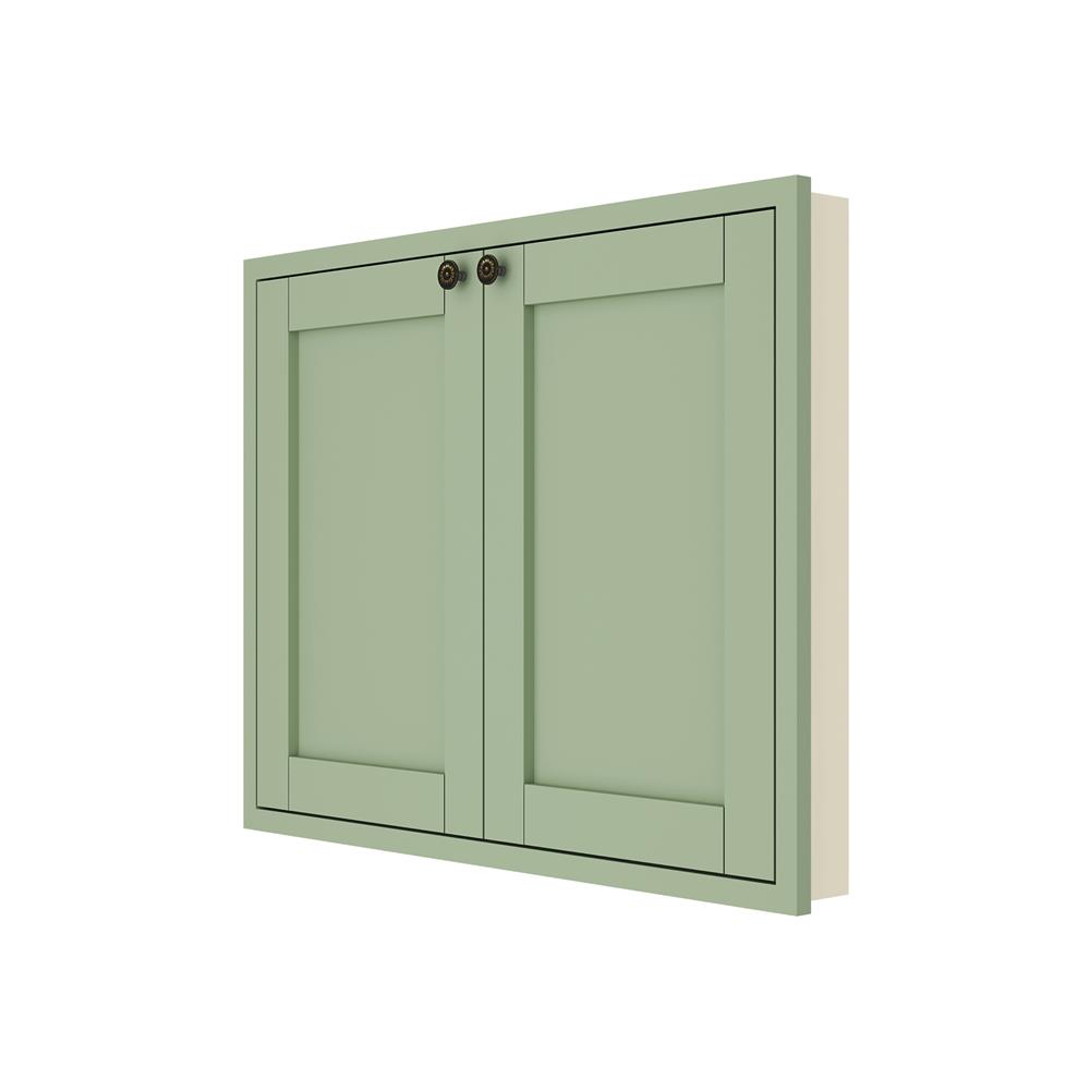 บานซิงค์คู่ KITZCHO ZOUL 86x66 ซม. สี MATTE GREEN