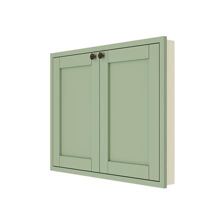 บานซิงค์คู่ KITZCHO ZOUL 86x66 ซม. สี MATTE GREEN_1