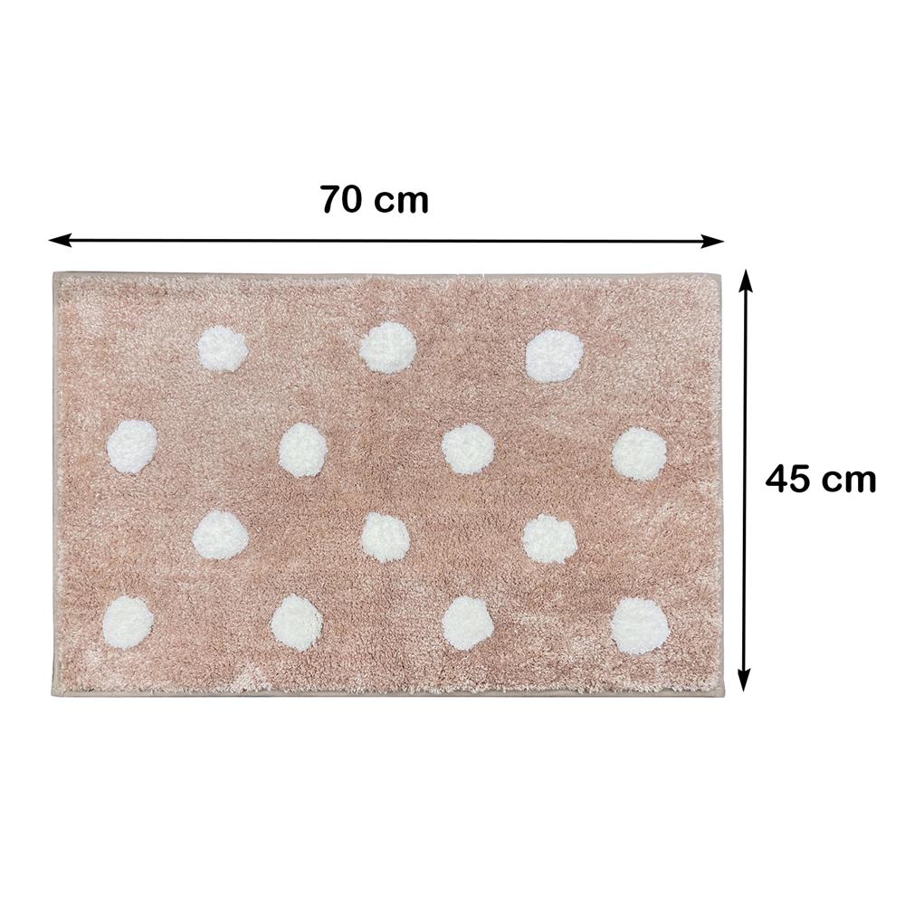 พรม HOME LIVING STYLE DOT 45X70 ซม. สีน้ำตาลอ่อน