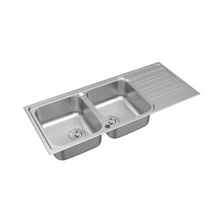 ซิงค์ฝัง 2 หลุม 1 ที่พัก TEKA TG 120 2B1D สีเงิน_1