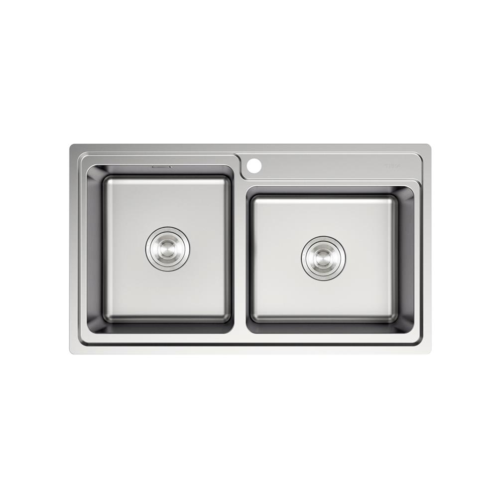 ซิงค์ฝัง 2 หลุม TEKA TT 86 2B สีเงิน