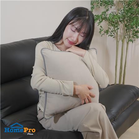 หมอนอิง HOME LIVING STYLE ZEN 17X17 นิ้ว สีครีม_5