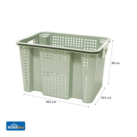 กล่องเก็บของ STACKO CIRCULAR 45.5X32.5X28 ซม. สีเขียว_6