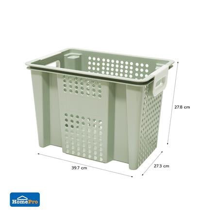 กล่องเก็บของ STACKO CIRCULAR 39.7x27.3x27.8 ซม. สีเขียว_6