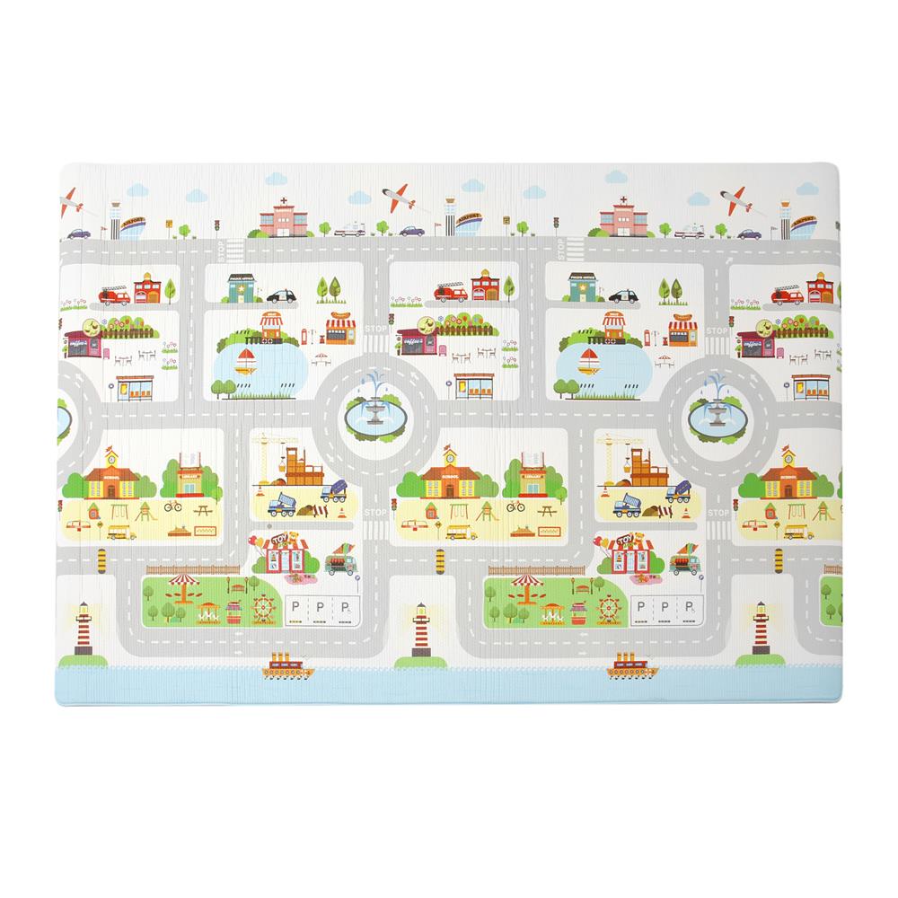 แผ่นอเนกประสงค์ HOME LIVING STYLE THE ROAD 130X190 ซม. สีเทา_0